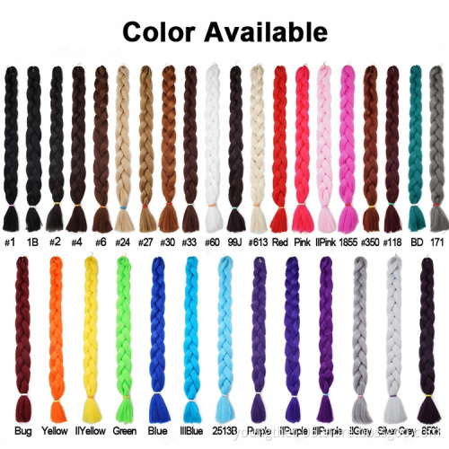 High Temperature Fiber  Braiding Hair X pression Weave Hair Packs Extensions Extension Jumbo Stretched Synthetic Hair